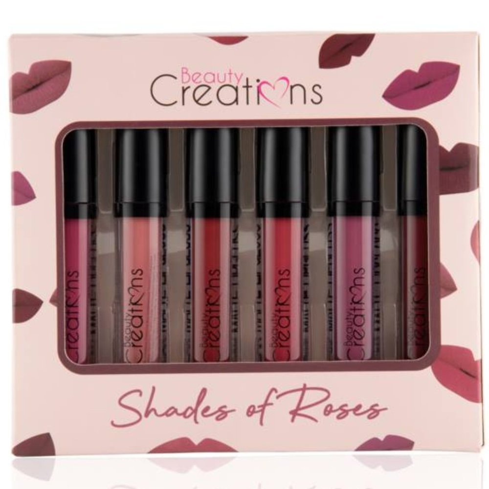 Beauty Creations Shades of Roses Lip Set of 6